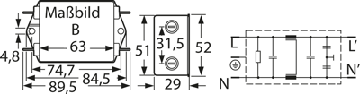B84112G0000B060 TDK (EPCOS) Interference suppression filter Image 2