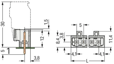 721-142/046-000 WAGO PCB Connection Systems Image 2