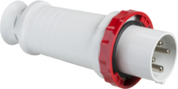 CEE plug, 4 pole, 63 A/380-415 V, red, 6 h, IP67, 81382