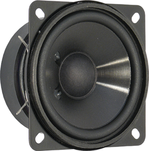 Broadband speaker, 8 Ω, 87 dB, 75 Hz to 18 kHz, black