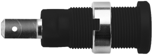 2 mm panel socket, plug-in connection, CAT III, black, SEB 8660 NI / SW