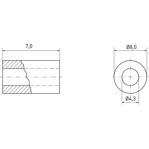 005.54.073 Ettinger Spacer Bolts Image 2