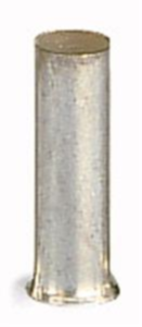 Uninsulated Wire end ferrule, 2.5 mm², 10 mm long, silver, 216-106