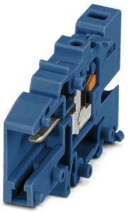 COMBI jack, push-in connection, 0.14-1.5 mm², 1 pole, 17.5 A, 6 kV, blue, 3213360