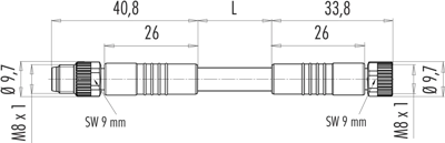 77 3406 3405 50004-0200 binder Sensor-Actuator Cables Image 2