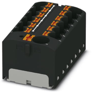 Distribution block, push-in connection, 0.2-6.0 mm², 32 A, 6 kV, black, 3274024