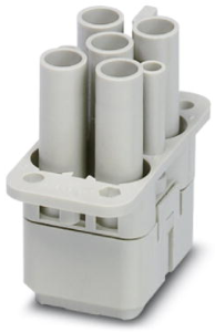 Socket contact insert, COM, 4 pole, unequipped, crimp connection, with PE contact, 1408517