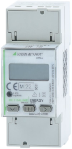 1-phase active energy meter for 2-wire systems, 230 V with direct connection 5(80) A and 2xSO pulse output