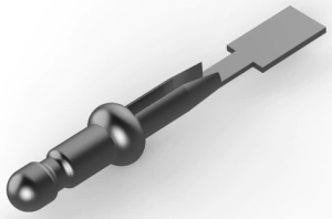 Round plug, Ø 1.47 mm, L 9.91 mm, uninsulated, straight, 60803-2