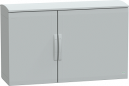 Control cabinet, (H x W x D) 750 x 1250 x 420 mm, IP44, polyester, light gray, NSYPLAT7124G