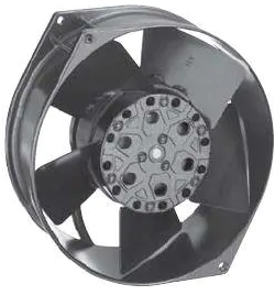 AC axial fan, 115 V, 150 x 150 x 55 mm, 53 dB, ball bearing, ebm-papst, W2S130AA2501