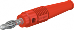 4 mm plug, solder connection, 2.5 mm², red, 64.9199-22