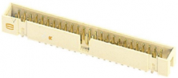 Pin header, 26 pole, pitch 2.54 mm, straight, beige, 09195267324740