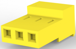 Socket housing, 3 pole, pitch 3.96 mm, straight, yellow, 3-640432-3