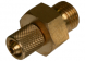 Tube coupling, brass, for 5 x 1 tubing, 50.008