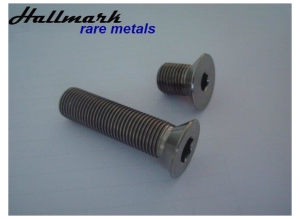 Flat head screw, internal hexagon, M5, 16 mm, Titanium alloy, DIN 7991