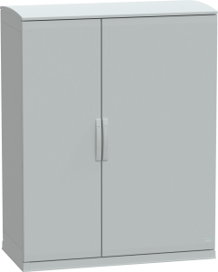 Control cabinet, (H x W x D) 1500 x 1250 x 620 mm, IP44, polyester, light gray, NSYPLAZT15126G