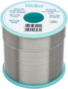 WSW SAC L0 1MM 500G Weller Solder Wires