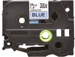 Labelling tape cartridge, 36 mm, tape blue, font black, 8 m, TZE-561