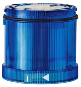 Permanent light element, Ø 70 mm, blue, 12-230 V AC/DC, BA15d, IP65
