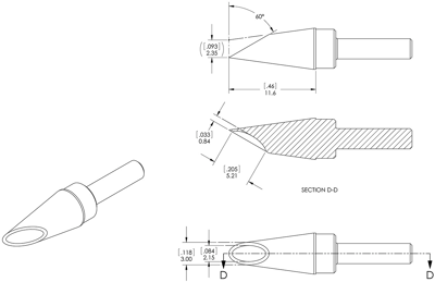 STP-WV30 METCAL Soldering tips, desoldering tips and hot air nozzles Image 3