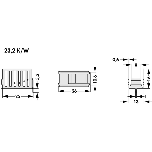 FK 264 MI 220 H Fischer Elektronik Heat Sinks Image 2