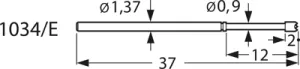 1034/E-B-1.5N-AU-0.9 PTR Contact Probes