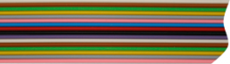Flat ribbon cable, 40 pole, pitch 1.27 mm, 0.14 mm², AWG 26, PVC