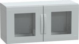 Control cabinet, (H x W x D) 500 x 1000 x 420 mm, IP65, polyester, light gray, NSYPLA5104TG