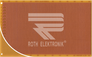 Prototyping board, RE524-HP, 100 x 160 mm, laminated paper