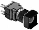 Switch, illuminated , 5 A/24 VDC, mounting Ø 16 mm, IP65, 2-1437569-5