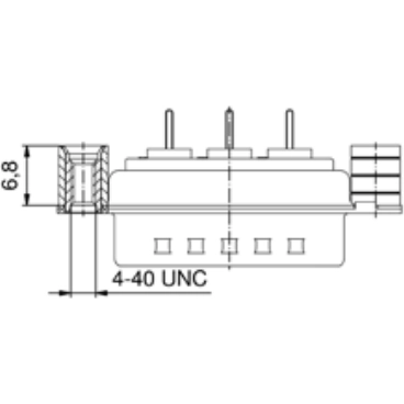 302W2CSXX76A50X CONEC D-Sub Connectors Image 2