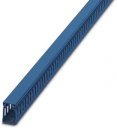 Wiring duct, (L x W x H) 2000 x 25 x 40 mm, Polycarbonate/ABS, blue, 3240583