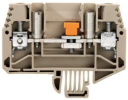 Isolating and measuring isolating terminal block, screw connection, 0.5-10 mm², 41 A, 6 kV, dark beige, 1017000000