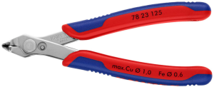 Precision pliers, 125 mm, 55 g, cut capacity (1/0.6 mm/–/–), 78 23 125