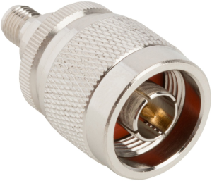 Coaxial adapter, 50 Ω, N plug to RP-SMA socket, straight, 242113RP