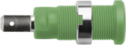 2 mm panel socket, plug-in connection, CAT III, green, SEB 8660 NI / GN