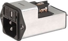 IEC plug C14, 50 to 60 Hz, 4 A, 250 VAC, 1.5 mH, faston plug 6.3 mm, 4301.5043
