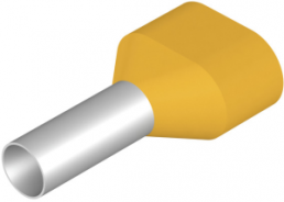 Insulated Wire end ferrule, 6.0 mm², 23 mm/12 mm long, yellow, 9037550000