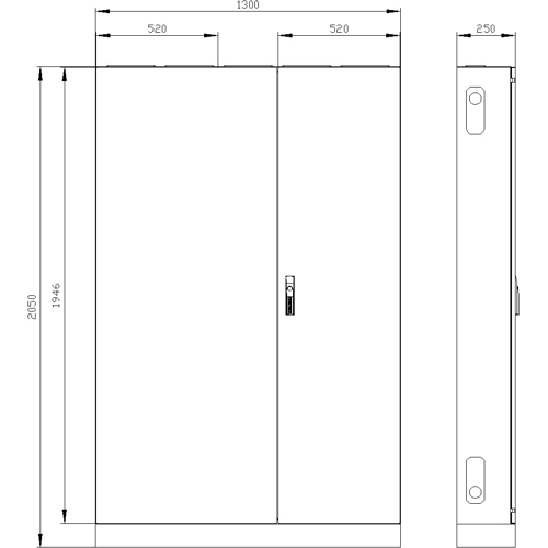 8GK1333-8KN53 Siemens Switch Cabinets, server cabinets Image 2