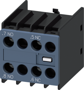 Auxiliary switch, 10 A, 1 Form A (N/O) + 1 Form B (N/C), screw connection, 3RH2911-1FB11