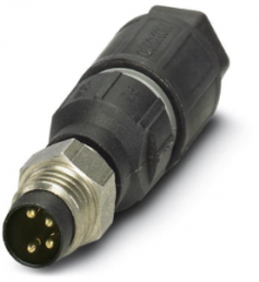 Plug, M8, 4 pole, IDC connection, screw locking, straight, 1426315