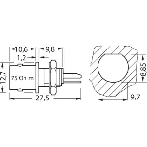 B 94KIG/75 MONTIERT Coaxial Connectors