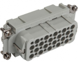 Socket contact insert, H-B 16, 40 pole, crimp connection, with PE contact, 11266000