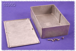 Aluminum die cast enclosure, (L x W x H) 50 x 50 x 25 mm, black (RAL 9005), IP54, 1590LLBBK