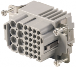 Socket contact insert, 4, 32 pole, unequipped, crimp connection, with PE contact, 1023270000