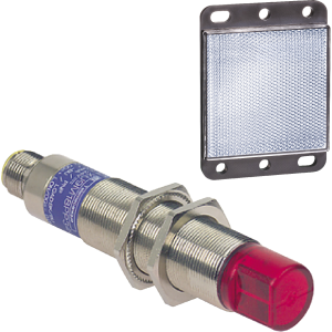 Reflecting light barrier, 2 m, 20-264 V AC/DC, 1/2"20 UNF plug, IP67, XU9M18MB230WK
