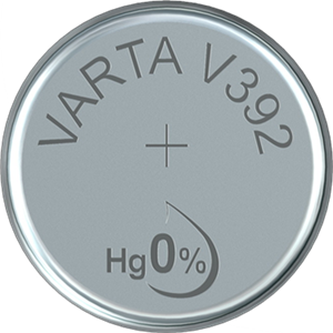 Silver oxide-button cell, SR41, 1.55 V, 40 mAh