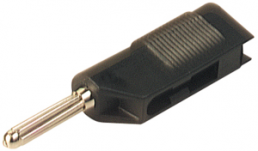4 mm plug, screw connection, 2.5 mm², CAT O, black, BSB 20 K SW