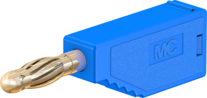 4 mm plug, solder connection, 1.0 mm², blue, 22.2626-23